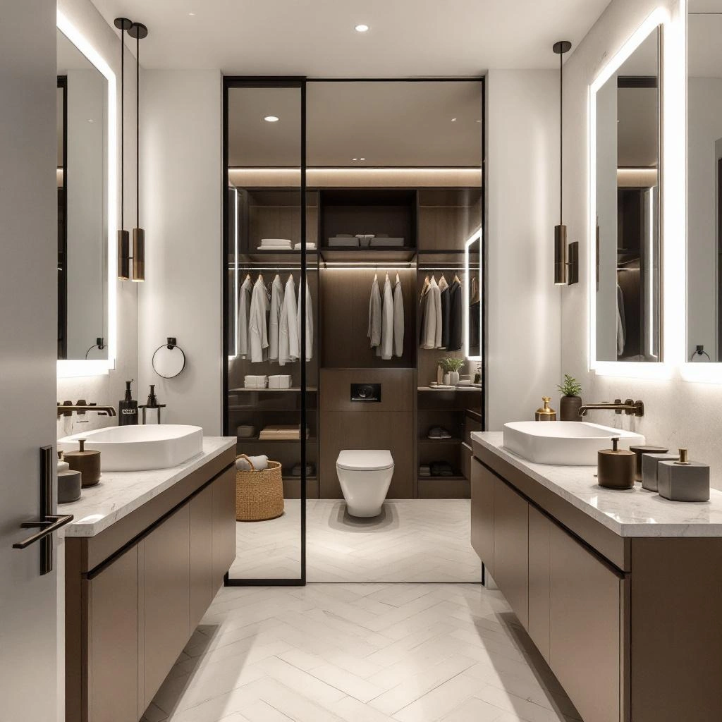Modern bathroom remodel